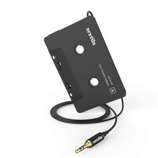 Car Cassette to AUX Adapter 3.5mm Gold Plated Audio Cable 3.3Ft Tape Player