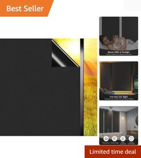 Total Blackout Privacy Film - 100 Light Blocking, No Glue Window Tint for Ho...