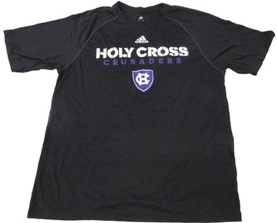 New Holy Cross Crusaders Mens Sizes S-M-L-XL-2XL Black Adidas Shirt