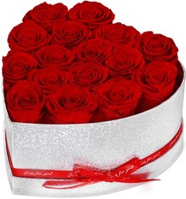 16 Preserved Roses in Box, Forever Flowers for Delivery Prime. Birthday Gift ...