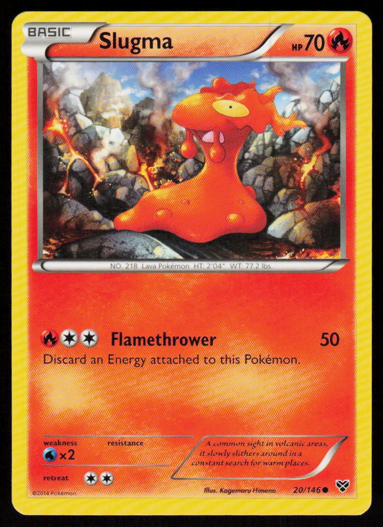 Slugma 20/146 Common XY Pokemon Near Mint