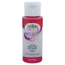Testor Corp. Testors 2oz Acrylic Craft Paint - Matte Stop Sign TES292429A