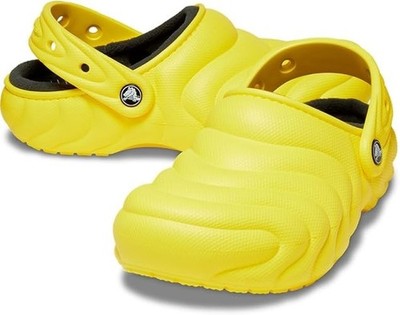 Crocs  210059-77J Classic Lined Overpuff Clog Cyber Yellow Size US M5 / W7 New