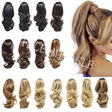 Jaw Claw Ponytail Thick Clip In Ponytails Hairpiece Hair Extension As Human Hair