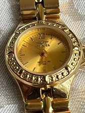 Invicta Wildflower Swiss Ronda 763 Caliber Women's Watch - 21.5mm  Gold 0137  6"