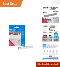 1250 Count Arrow 508 Staples, 1/2-Inch Leg Length, Steel Construction