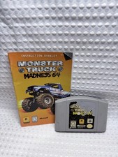 Monster Truck Madness 64 Nintendo N64 Cartridge Manual Tested Working