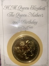 HM Queen Elizabeth the Queen's Mothers 90th Birthday Five Pound Coin Sealed&nbsp;