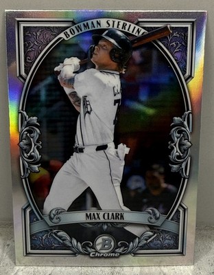 Max Clark 2026 Bowman Baseball Bowman Sterling Refractor #BST-5 Tigers