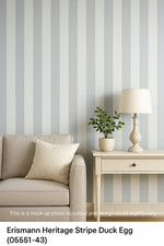 Heritage Stripe Duck Egg wallpaper (05551-43)