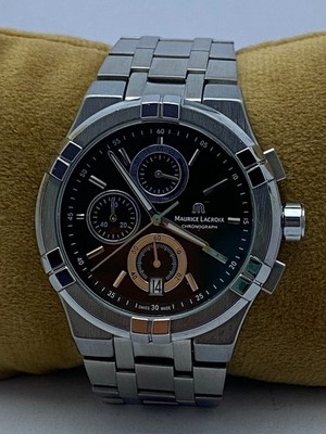 Refurbished & Rare Maurice Lacroix Chronograph 6 O'clock Date Men's Wristwatch