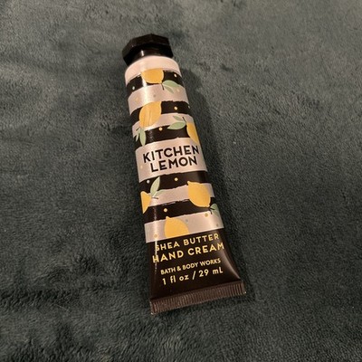 Bath & Body Work Kitchen Lemon Shea Butter Hand Cream Travel Size 1oz New
