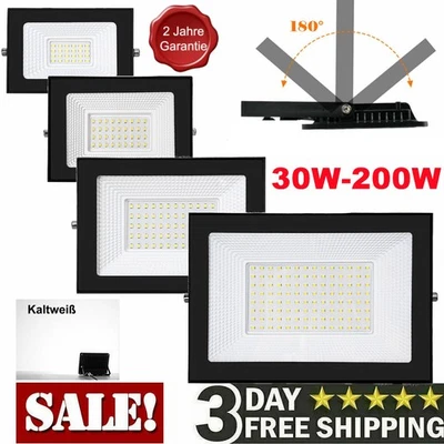 MARKENLOS Foco exterior LED inundador faros 30W 50W 70W 100W 200W 230V proyector de construcción