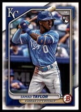 Samad Taylor 2024 Bowman #100 Royals MLB READ FREE SHIPPING AutographDen