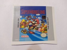 SUPER MARIO LAND (USA) Game Boy / GameBoy GB replacement label