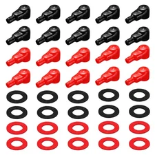 20PCS Battery Terminal Cover Battery Black Red L11-25-65mm