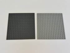 ¡BARCOS LIBRES! LEGO 91405 Lote de 2 placas base Placa base 16x16 gris
