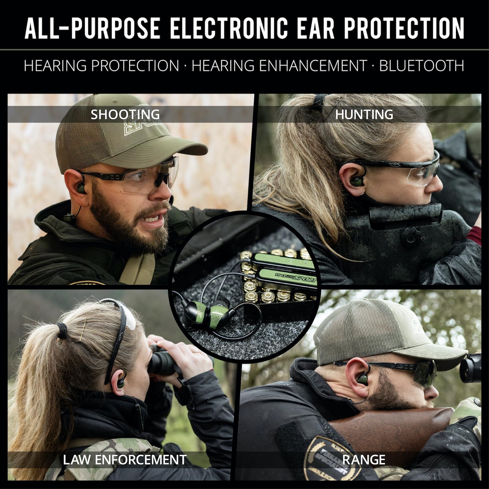 Sport ADVANCE BT 2.0 Shooting Ear Protection: Tactical Shooting Earbuds with ...