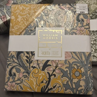 WLLISM MORRIS William Morris Golden Lily , Yellow Slate double Bed Set Brand New Sealed
