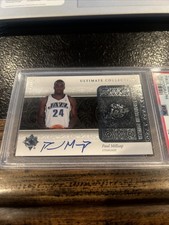 2006 Upper Deck Ultimate Collection Paul Millsap Rookie Card Auto RC /350 PSA 9. rookie card picture