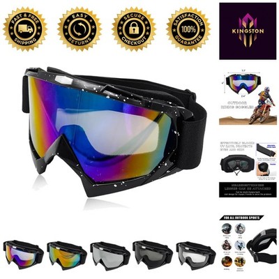 Anti-fog Windproof Goggles for Skiing & Biking - Adjustable Fit,  Comfort