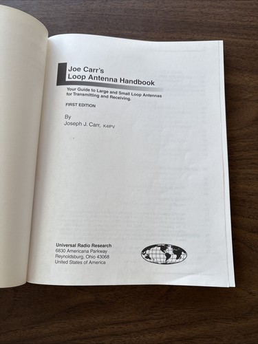 Joseph Joe Carr's Loop Antenna Handbook K4IPV - Picture 3 of 5