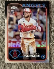 2024 Topps Chrome - Trey Cabbage #226 Refractor (RC) Rookie Card. rookie card picture