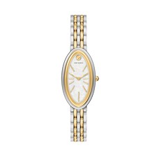 Tory Burch Elongated Oval Two-Tone 22mm Mother of Pearl Dial Women's Watch