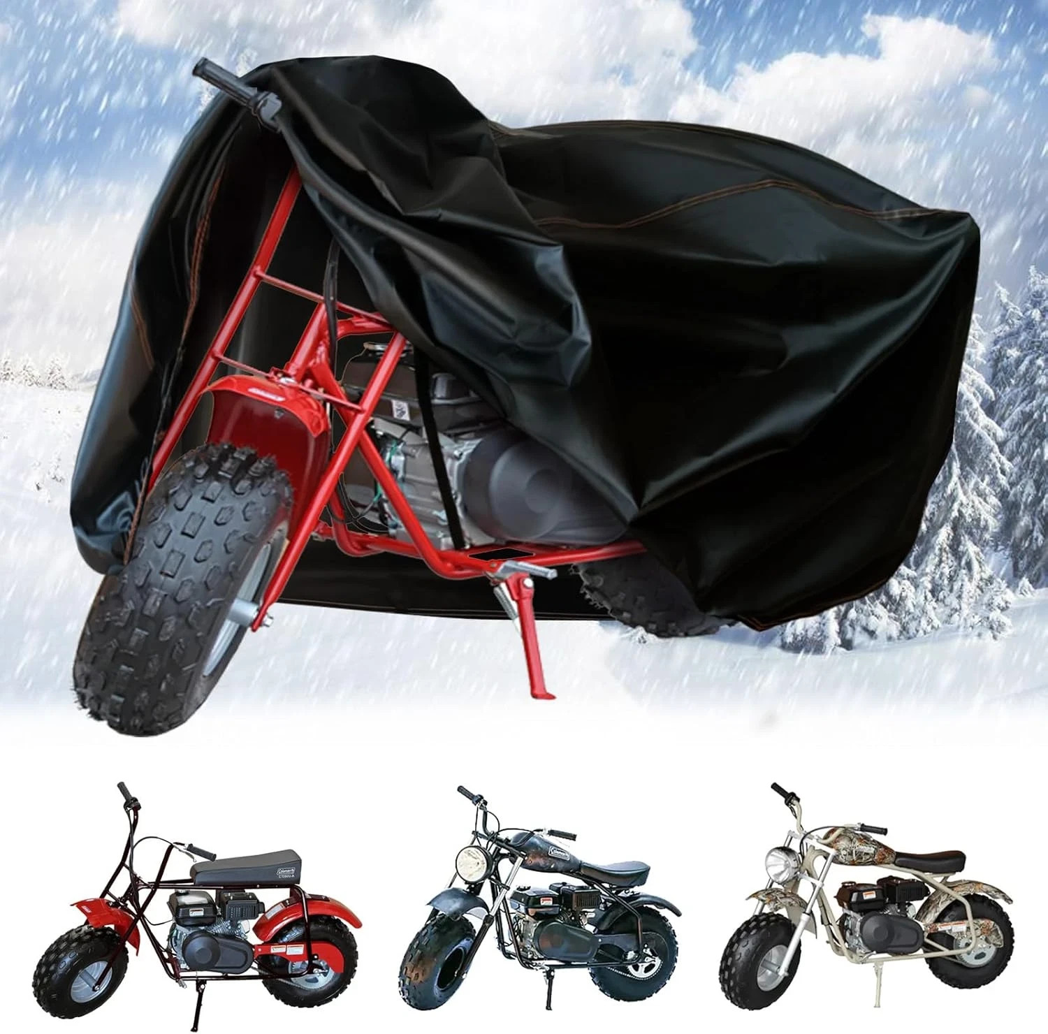 Mini Bike Cover Minibike Waterproof Compatible Coleman CT200U CT200U-EX BT200X