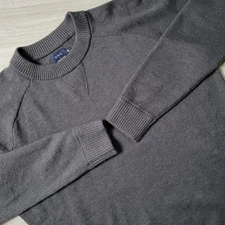 Taylor Stitch Civic Sweater Men's 40 Gray Wool Casual Knit Long Sleeve Pullover