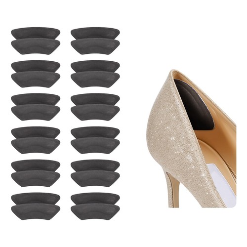 Heel Grips Pads for Women Shoes - (12 Pairs) Self-Adhesive Heel Cushion Inser...