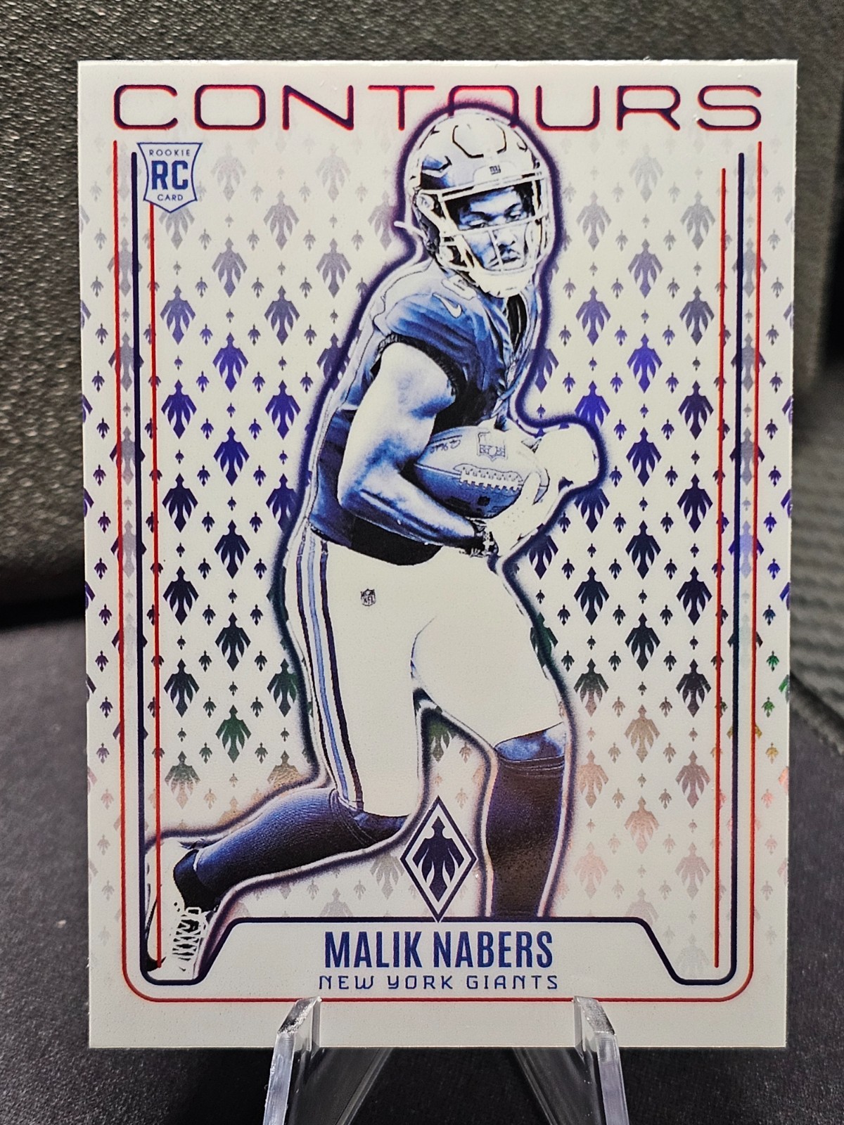 2024 Panini Phoenix Contours Hyper Malik Nabers Rookie New York Giants #CON-MNS