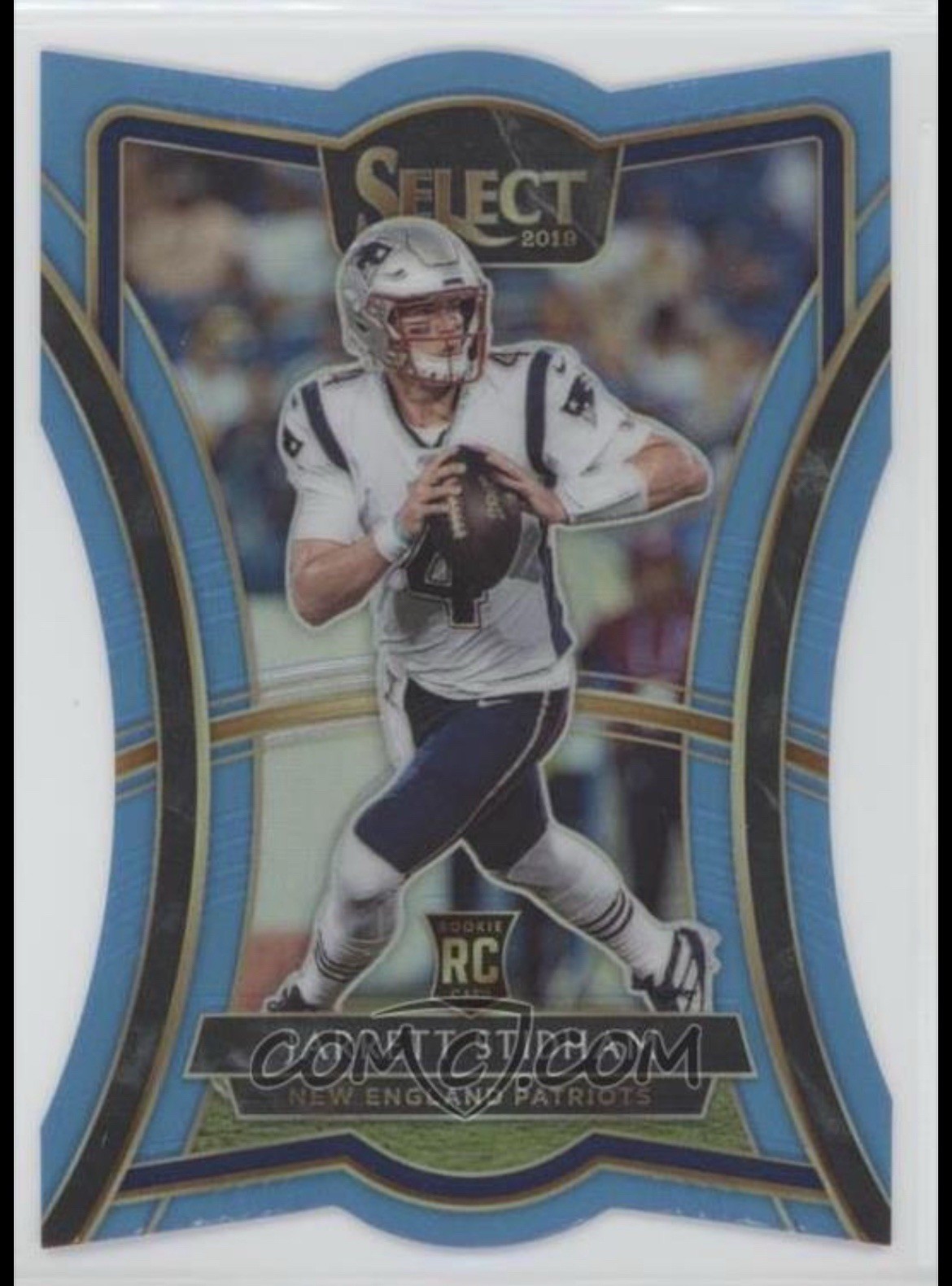 2019 Select Jarrett Stidham Light Blue Die Cut /99 SSP Rookie RC Broncos #115