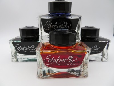 Pelikan Tinte Konvolut Mandarin Aventurine Garnet Sapphire Ink Collection