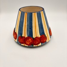Yankee Candle Pumpkin Autumn Blue Gold Stripe...