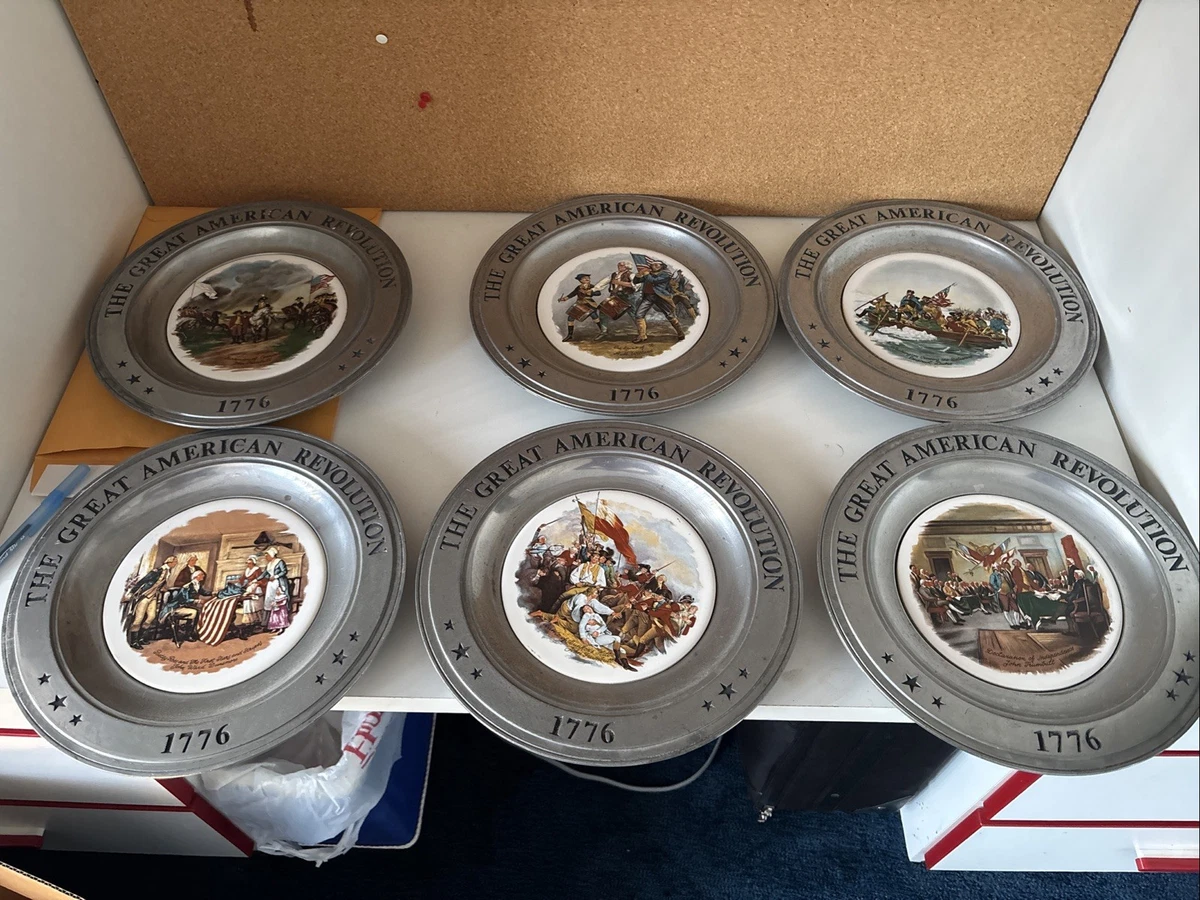 Bicentennial Pewter Plates In Decorative Collector Plates for sale