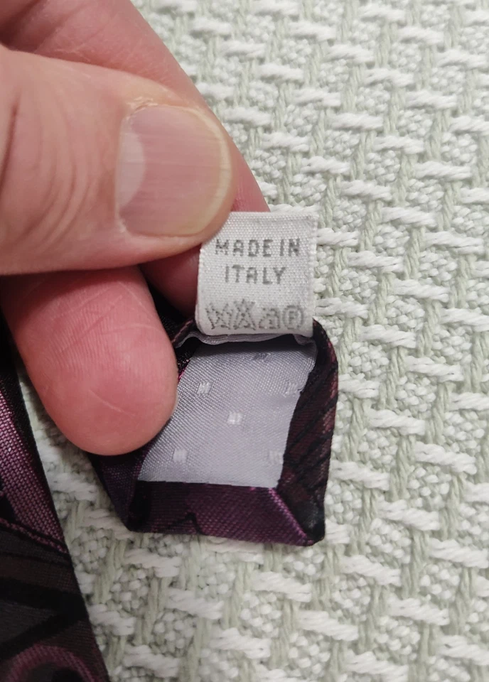 Corbata de Seda Misteriosa Cuarteto Monje Thelonious SUPER RARA Hecha en Italia De Colección Foto 4 de 4