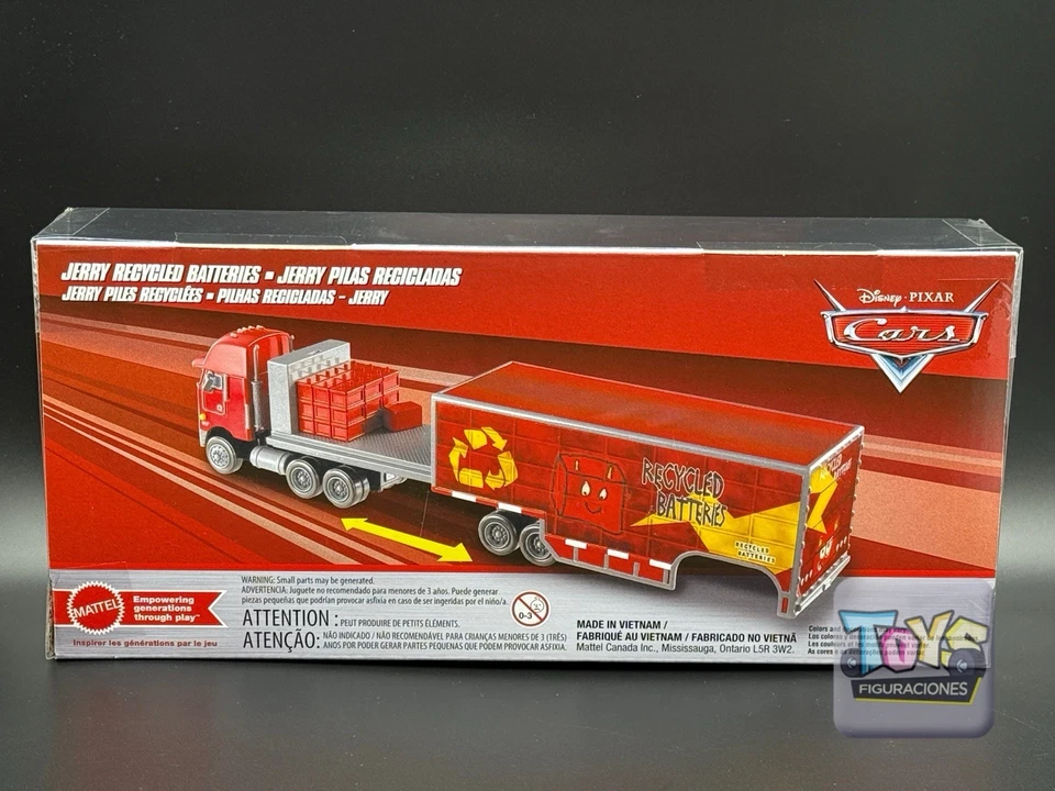 Disney Pixar Cars Jerry Recycled Batteries Peterbilt  Hauler New 2025 Edition - Image 4 of 4