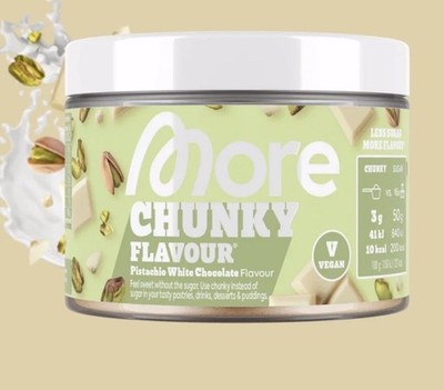 More Nutrition - Chunky Flavour - Pistachio White Chocolate - Vegan - 150 g 