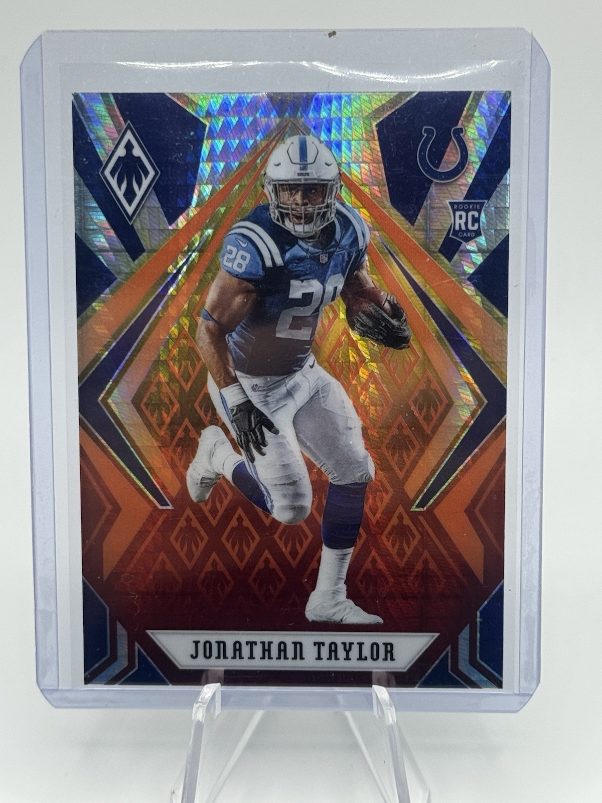 2020 Panini Phoenix  Jonathan Taylor #118 Fire Burst Indianapolis Colts RC