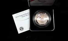 2014-P $1 Proof Baseball Hall of Fame Commemorative Silver Dollar in OGP