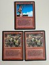 Brassclaw Orcs Set of 3 V1 1x V4 2x MTG - Fallen Empires - ENGLISH - ©1994 EX