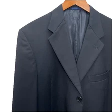 Daniel Cremieux Loro Piana Men's Suit Jacket Size 43R Black Blazer