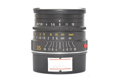[EX+] Leica Summarit-M 35mm F/2.5 E39 Lens 6Bit Black