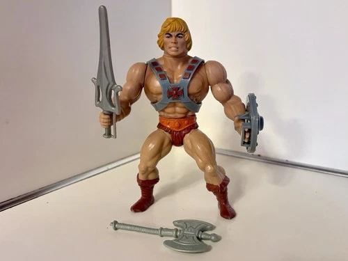 MOTU, He-Man, Masters of the Universe, vintage, complete, original, figure, 100%