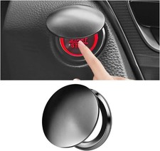 Car Push Start Button Cover, Zinc Alloy Vehicle Engine Starting Stop Button Prot