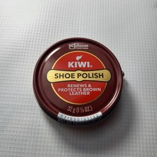 Kiwi Premium Wax Paste Leather Shoe Polish Brown Leather 1 1/8oz / Small Can