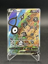 Pokémon Unown V 177/195 - Alternate Art Holo Ultra Rare Silver Tempest - Mint