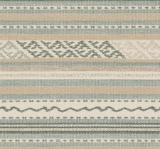 Tela de uphol tejido Kilim a rayas Colefax & Fowler - Genista Aqua 1,35 yardas F4789-04