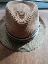 Stetson Strohhut Herren Gr. 59 braun Fedora Trilby Sommerhut wie neu